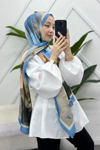 MANOLYA DESENLİ PAMUK ŞAL SERİSİ