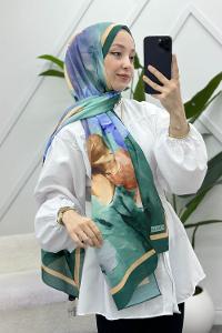 MANOLYA DESENLİ PAMUK ŞAL SERİSİ