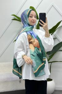 MANOLYA DESENLİ PAMUK ŞAL SERİSİ