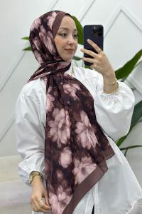 ZAMBAK ÇİÇEKLİ PAMUK ŞAL SERİSİ