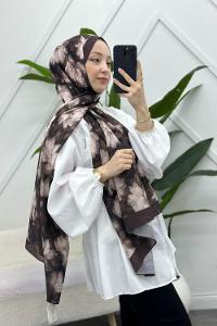 ZAMBAK ÇİÇEKLİ PAMUK ŞAL SERİSİ