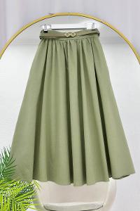 KEMERLİ BELİ LASTİKLİ ETEK