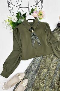 MAYA  FULARLI GÖMLEK ETEK TAKIM