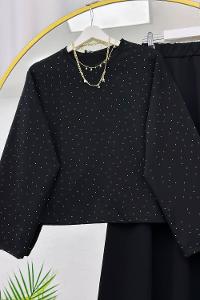 IŞILTILI PENYE ETEKLİ KADIN TAKIM