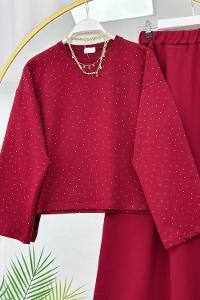 IŞILTILI PENYE ETEKLİ KADIN TAKIM