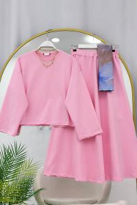 IŞILTILI PENYE ETEKLİ KADIN TAKIM