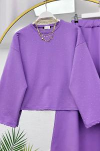 IŞILTILI PENYE ETEKLİ KADIN TAKIM