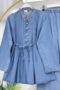 PENS DETAYLI KADIN KOT TAKIM