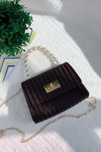 SEVİLLA BEYAZ İNCİLİ SAPLI  ASKILI  KADIN EL VE OMUZ VE  ÇANTASI