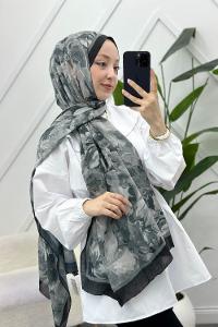 ÇARKIFELEK ÇİÇEĞİ DESENLİ BAMBU KRAŞ ŞAL