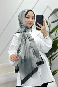 MOON ÇİÇEK DESENLİ BAMBU KRAŞ ŞAL