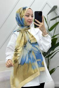 MOON ÇİÇEK DESENLİ BAMBU KRAŞ ŞAL