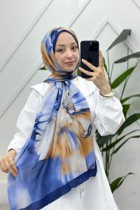 MOON ÇİÇEK DESENLİ BAMBU KRAŞ ŞAL