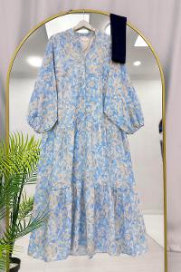 ALAÇATI MODEL OVERSİZE KESİM MNGO KUMAŞ ELBİSE