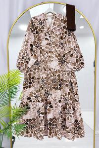 ALAÇATI MODEL OVERSİZE KESİM MNGO KUMAŞ ELBİSE