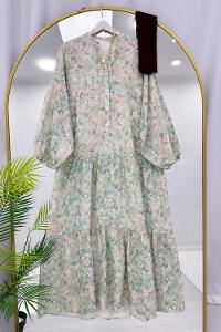 ALAÇATI MODEL OVERSİZE KESİM MNGO KUMAŞ ELBİSE