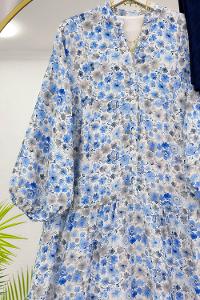 ALAÇATI MODEL OVERSİZE KESİM MNGO KUMAŞ ELBİSE