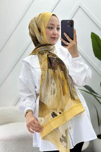 ÇİZGİ DESEN PAMUK SOFT ŞAL