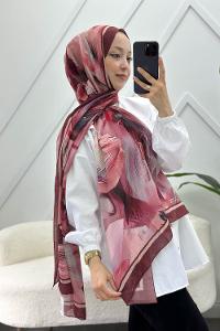 ÇİZGİ DESEN PAMUK SOFT ŞAL