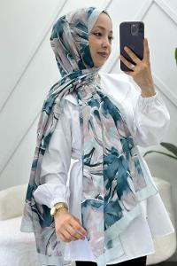 ORKİDE DESEN PAMUK SOFT ŞAL