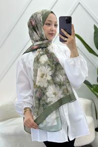 NİLÜFER DESEN PAMUK SOFT ŞAL