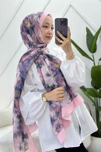 NİLÜFER DESEN PAMUK SOFT ŞAL