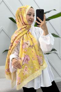 ÇİÇEK BAHÇESİ DESEN PAMUK SOFT ŞAL