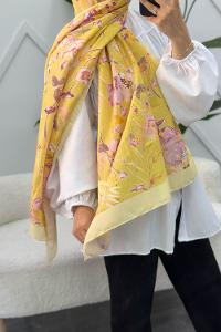 ÇİÇEK BAHÇESİ DESEN PAMUK SOFT ŞAL