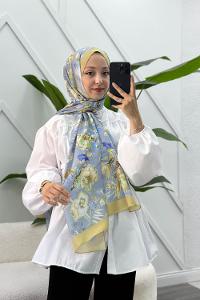ÇİÇEK BAHÇESİ DESEN PAMUK SOFT ŞAL
