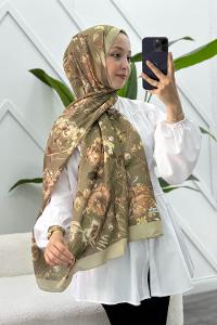 ÇİÇEK BAHÇESİ DESEN PAMUK SOFT ŞAL