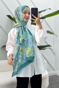 ÇİÇEK BAHÇESİ DESEN PAMUK SOFT ŞAL