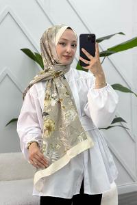 ÇİÇEK BAHÇESİ DESEN PAMUK SOFT ŞAL