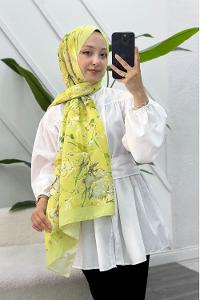 ÇİÇEK BAHÇESİ DESEN PAMUK SOFT ŞAL