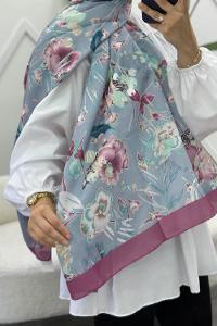 ÇİÇEK BAHÇESİ DESEN PAMUK SOFT ŞAL