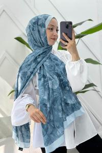 MAVİ DESENLİ ŞAL SERİSİ