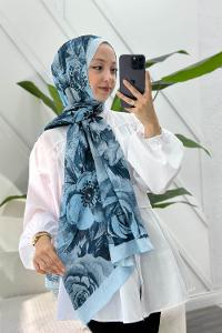 MAVİ DESENLİ ŞAL SERİSİ