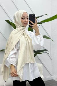 YAPRAK DESEN PAMUK SOFT ŞAL