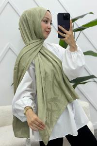 YAPRAK DESEN PAMUK SOFT ŞAL
