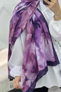 MENEKŞE  DESEN PAMUK SOFT ŞAL