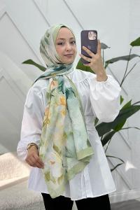 MENEKŞE  DESEN PAMUK SOFT ŞAL