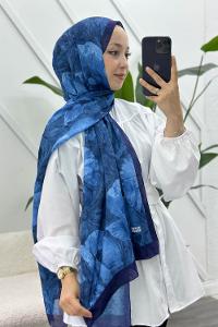 LACİVERT PAMUK SOFT ŞAL SERİSİ