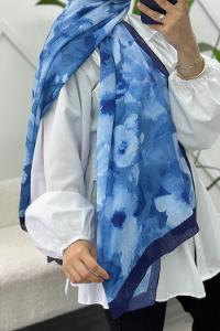 LACİVERT PAMUK SOFT ŞAL SERİSİ