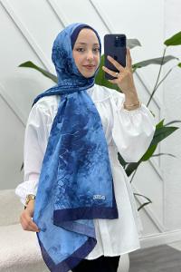 LACİVERT PAMUK SOFT ŞAL SERİSİ