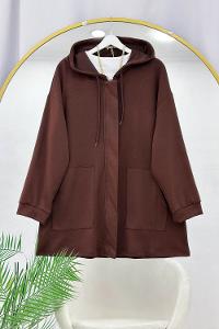 GİZLİ FERMUARLI KADIN HIRKA