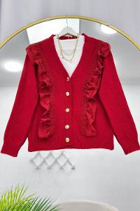 GÜPÜR VE FIRFIR DETAYLI ANGORA HIRKA