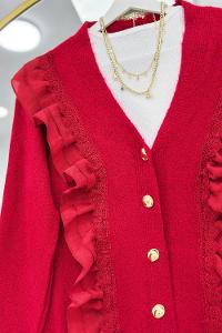 GÜPÜR VE FIRFIR DETAYLI ANGORA HIRKA