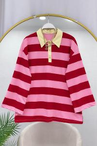 DÜĞMELİ GÖMLEK YAKA SWEAT