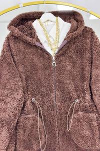 BELİ LASTİKLİ CEPLİ PELUŞ MONT