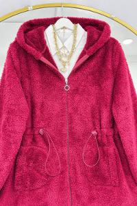 BELİ LASTİKLİ CEPLİ PELUŞ MONT