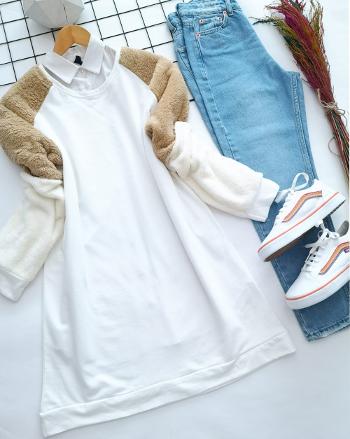 MİA PELUŞ KOL SWEAT